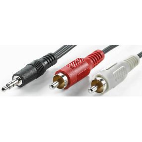 Kabel audio 1x3.5mm/2xcinch 5m, Roline, 11.99.4345