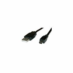 Kabel USB 1.8m, USB 2.0 USB mini, Roline, 11.02.8719