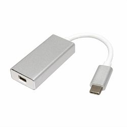 Adapter USB Type-C (M)/Display Port mini (Ž), 0.10m, Roline, 12.03.3225