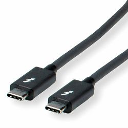 Kabel USB 2m, USB Type-C/Thunderbolt 3, crni, Roline, 11.02.9042