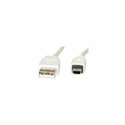 Kabel USB 0.8m, USB 2.0 USB mini, Roline, 11.99.8708