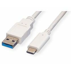 Kabel USB 3.2, 3m, USB-A/USB-C M/M, Roline, Bijeli, 11.99.9036