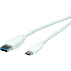 Kabel USB 3.0, 0.5m, USB-A/USB-C M/M, Roline, Bijeli, 11.99.9010