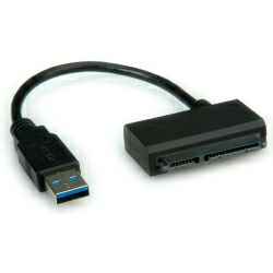 Adapter USB 3.2/SATA 6.0Gbit/s, 0.15m, Roline, 12.02.1043