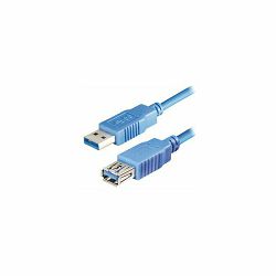 Kabel produžni USB 3.1, 2m, USB-A/USB-A M/F, Transmedia, Plavi, TRN-C138-2KL