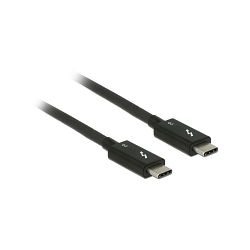 Kabel Thunderbolt 3, 2m, USB-C/USB-C M/M, Delock, Crni, 84847