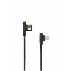 Kabel USB 2.0, 1.5, USB-A/USB-C M/M, 90°, Sbox, Crni, USB-C-90-B