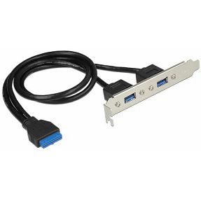 Delock USB 3.0 PCI bracket, 2xUSB 3.0, 84836
