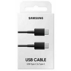 Kabel USB 1m, USB-C/USB-C M/M, Samsung EP-DA705BWEGWW, Crni