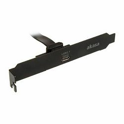 Bracket USB 3.1 Gen 2 interni na 1xUSB-Type-C, crni, AK-CBUB37-50BK