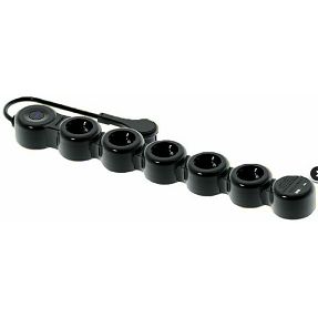 Produžna letvica MAXPOWER HS-DKGS05KUCS 5 utičnica+USB+Type-C 3m, s prekidačem, prenaponska zaštita