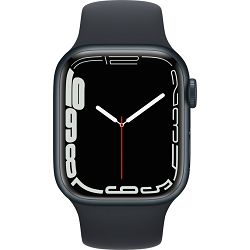 Apple Watch Series 7, GPS, 41mm, Midnight, Aluminium Case, MKMX3FD/A
