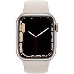 Apple Watch Series 7, GPS, 41mm, Starlight, Aluminium Case, MKMY3FD/A