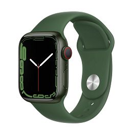 Apple Watch Series 7 (GPS) 41mm aluminium green with sport wristlet Klee, MKN03FD/A
