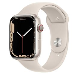 Apple Watch Series 7 (GPS) 45mm aluminium Polarstern with sport wristlet, MKN63FD/A