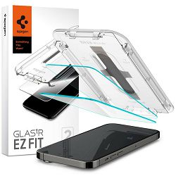 Spigen EZ Fit, zaštitno staklo za ekran telefona, 2 kom + okvir za instalaciju - iPhone 14 Pro Max, 61127