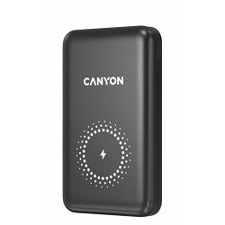 Canyon Powerbank 10000mAh Black, Wireless, CNS-CPB1001B