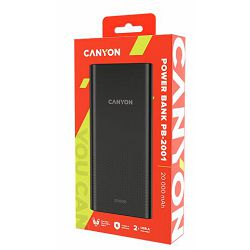Canyon Powerbank PB-2001 20000mAh Black, CNE-CPB2001B