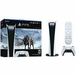 PlayStation 5 Digital Edition C chassis + God of War Ragnarok VCH PS5 + PS5 Media Remote, PS5DIGGOWPS5MR