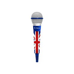 iDance mikrofon žični, 6.3cm, 4m, zastava Ujedinjenog Kraljevstva CLM8