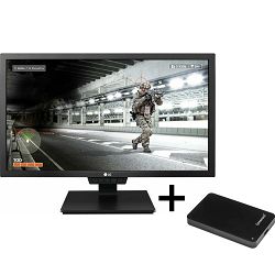 Artikl umanjene vrijednosti  LG 24GM79G-B 24", TN, 2xHDMI/DisplayPort 1.2 + Intenso 250GB 2.5" USB 3.0