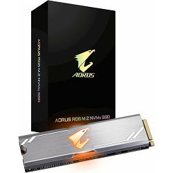 Artikl umanjene vrijednosti Gigabyte SSD 256GB, Aorus RGB, M.2 NVMe, GP-ASM2NE2256GTTDR