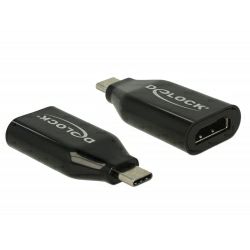 Adapter DELOCK, USB Type-C (M) na HDMI (Ž) Alt način rada, 4K 60Hz, crni, 62978