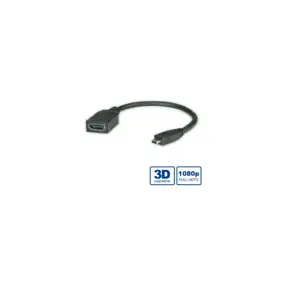 Adapter HDMI micro (M)/HDMI (Ž), 0.15m, Roline, 11.99.5584
