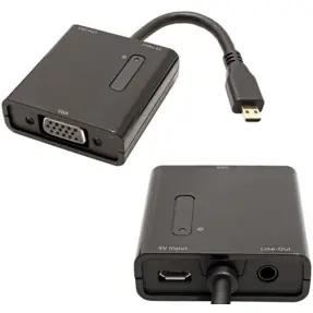 Adapter HDMI micro (M)/VGA (Ž), 0.15m, Roline, 12.99.3118