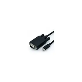 Adapter USB 3.1, 0.15m, USB-C/VGA M/F, Roline, Crni, 12.99.3203