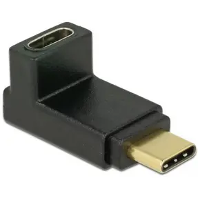 Adapter USB 3.2, USB-C/USB-C F/M, 90° vertikalno, Delock, 65914