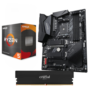 AMD Bundle Ryzen 5 5600X Promo, Gigabyte B550 Aorus Elite AX V2, DDR4 16GB Crucial Pro