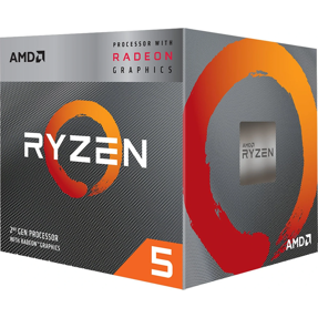 AMD Ryzen 5 3400G, BOX, 3.7GHz, 4MB, 65W, AM4, Radeon RX Vega 11, YD3400C5FHBOX