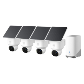 Anker Eufy Security SoloCam E42 komplet 4 kamere + HomeBase 3 baza + 4 solarni paneli, E8173322, (na vanjskom skladištu - isporuka 1-2 radna dana)