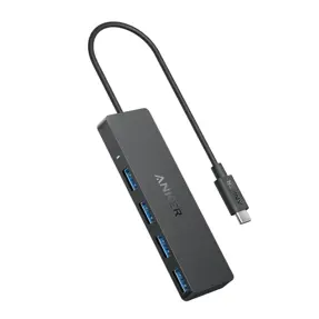Anker USB-C Hub, 4-port, 4x USB 3.0, Black, A8309G11