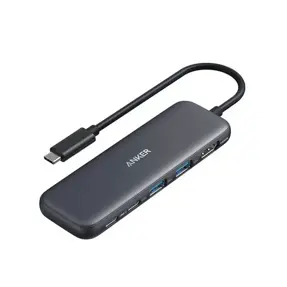 Anker USB-C Hub 5u1, 4K, 2x USB-A, 2x USB-C / 1x USB-C PD, A8355H11