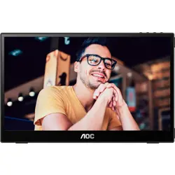 AOC 16T3EA 15.6",  FHD, IPS, 60Hz, USB-C, PD 15W, prijenosni monitor