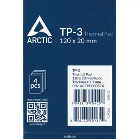 Arctic Thermal Pad TP-3, 120x20x1,5mm, 4 komada,  ACTPD00057A