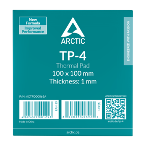 Arctic Thermal Pad TP-4, 100x100x1mm, 1 komad, ACTPD00063A