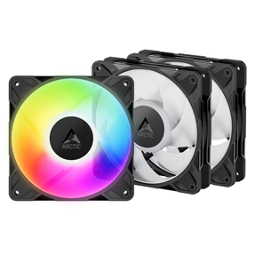 Arctic ventilator 120mm P12 Pro A-RGB, Black, 3-Pack, ACFAN00310A