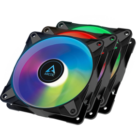 Arctic ventilator 120mm P12 PWM PST A-RGB Black, 3-Pack, ACFAN00232A
