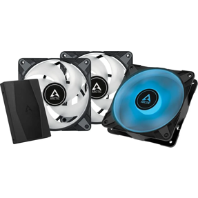 Arctic ventilator 120mm P12 PWM PST RGB Black, 3-Pack, ACFAN00229A