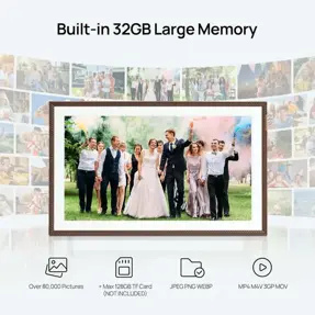 Arzopa digitalni okvir za slike, 15.6", FHD IPS Touch Screen, WiFi, 32GB, D15