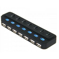 Asonic HUB 7-portni USB 3.0 + 5V napajanje, N-UH3702