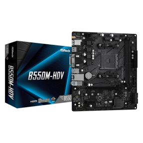 Asrock B550M-HDV, AMD B550, AM4, DDR4, mATX, 90-MXBDJ0-A0UAYZ