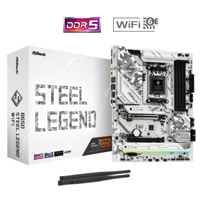 ASRock B650 Steel Legend WIFI, white, AMD AM5, 90-MXBN90-A0UAYZ