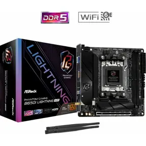 Asrock B650I Lightning WiFi, AMD B650, AM5, DDR5, Mini-ITX, 90-MXBMP0-A0UAYZ