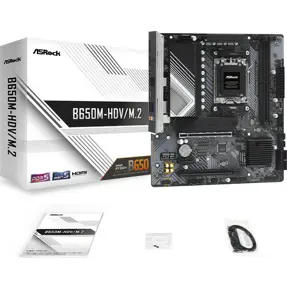 Asrock B650M-HDV/M.2, AMD B650, AM5, DDR5, mATX, 90-MXBLA0-A0UAYZ
