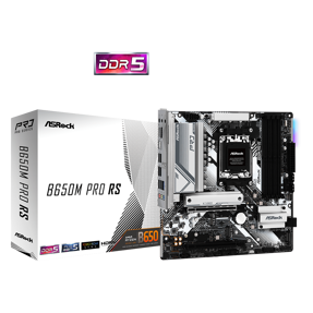 ASRock B650M Pro RS, AMD B650, AM5, DDR5, mATX, 90-MXBLP0-A0UAYZ
