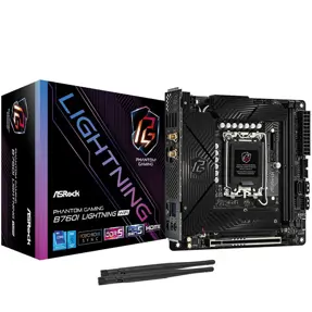 Asrock B760I Lightning WiFi, Intel B760, LGA 1700, DDR5, Mini-ITX, 90-MXBNN0-A0UAYZ